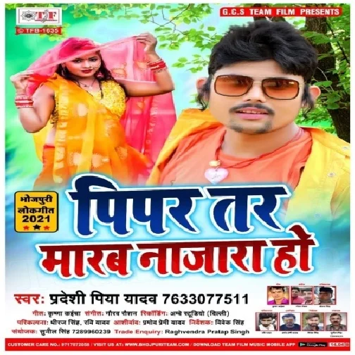 Pipar Tar Marab Najara Ho (Pradeshi Piya Yadav) Mp3 Songs